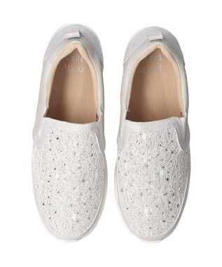 Bridget Birkin 【Round About】スリッポンヒールスニーカー シルバーコンビ