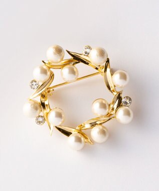 J.PRESS LADIES サークルパール ブローチ