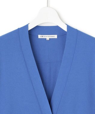 23区 【洗える】コンフォートストレッチ カーディガン ブルー系