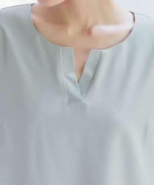 Tiaclasse L 【新色追加】バイカラーチュニック ミント