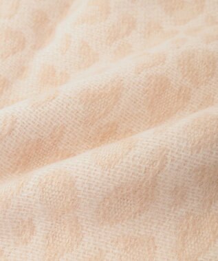 Green Parks レオパードジャガードストール Beige