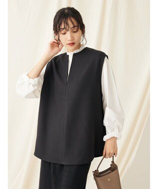 CRAFT STANDARD BOUTIQUE 【イージーケア】Ｖネックベスト Black