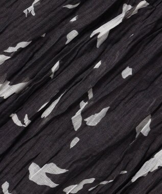 ANY アートドットプリントスカート スレートベース