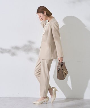 YECCA VECCA ストレッチピンタックパンツ Light Beige