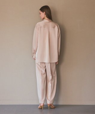 GRACE CONTINENTAL トリアセカルゼシャツ ベージュ