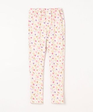 ANY KIDS 7days 裏シャギー 総柄 パンツ アイボリー系花柄