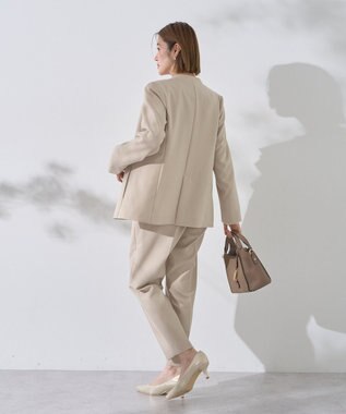 YECCA VECCA ストレッチピンタックパンツ Light Beige