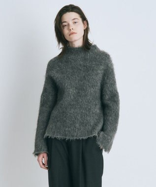 ATON】MOHAIR SHAGGYボトルネックプルオーバー | horsemoveis.com.br