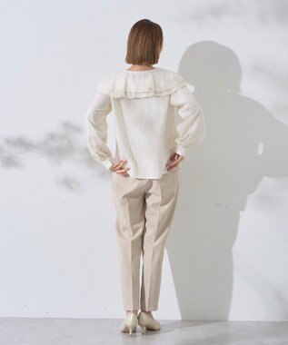 YECCA VECCA ストレッチピンタックパンツ Light Beige