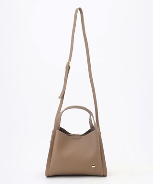 LA BAGAGERIE ソフトシュリンク2WAYハンドバッグ small グレージュ