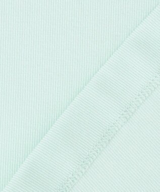 UNFILO ドライタッチリブ カーディガン サックス