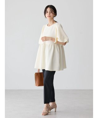 AMERICAN HOLIC ジャガードティアードカットプルオーバー Ivory