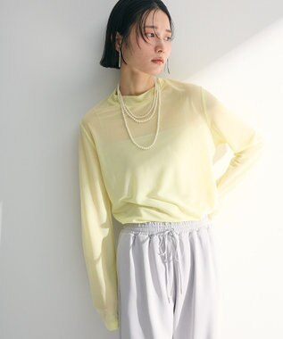 Green Parks シアーカットプルオーバー Yellow