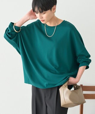 AMERICAN HOLIC コクーンポンチプルオーバー Dark Green