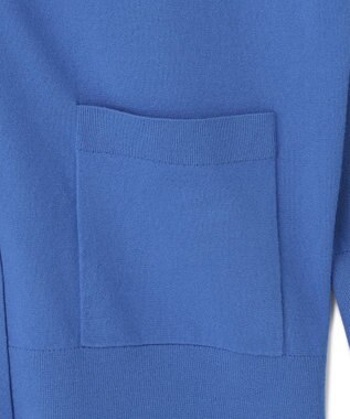 23区 L 【洗える】コンフォートストレッチ カーディガン ブルー系