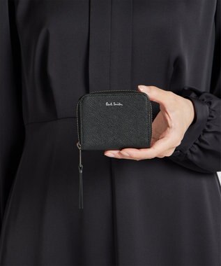 Paul Smith アーティストストライププラー コインケース ブラック