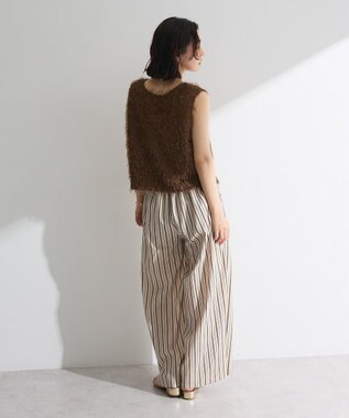 Green Parks フェザーヤーンショートベスト Brown