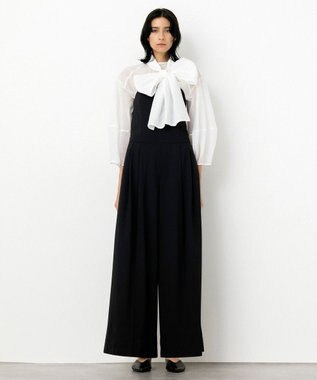 NAVE 【Nave・洗える】スパントロ ビスチェオールインワン ブラック系