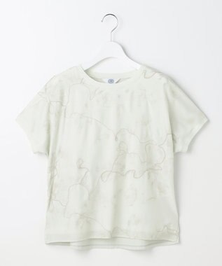 J.PRESS LADIES 【一枚で着映え】シアーエンブロイダリー カットソー