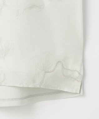 J.PRESS LADIES 【一枚で着映え】シアーエンブロイダリー カットソー ライトミント系