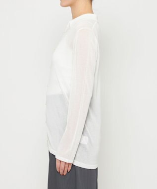 uncrave シアーコットン ポロニット ホワイト