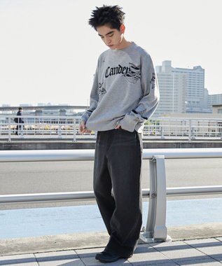 WEGO 【ユニセックス着用ITEM】ダメージジャガードニットプルオーバー グレー