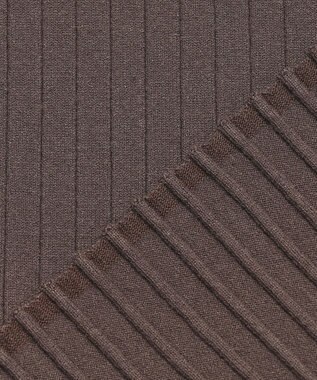 23区 【先行予約】ワイドリブ ポロニット カーディガン ダークブラウン系