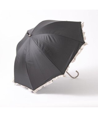 UNBILLION カシュネ cachenez / 【晴雨兼用】【日傘】 【UV カット率99.999.9％以上】PUバイカラーフリルバルーンショートパラソル ブラック