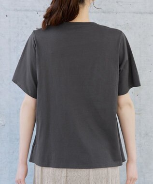 Tiaclasse シャーリングカットソートップス チャコールグレー