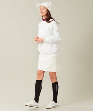 23区GOLF 【WOMEN】つば付きニット キャップ ホワイト系