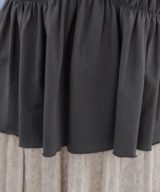 Tiaclasse シャーリングカットソートップス チャコールグレー