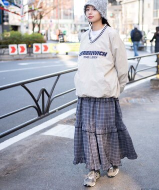 WEGO ナイロンプルオーバー ベージュ