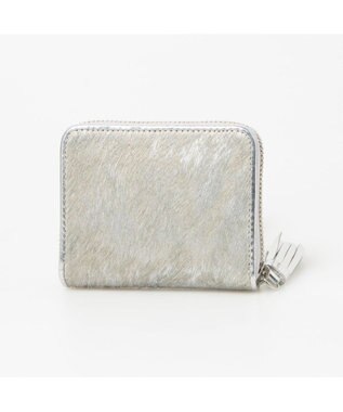 UNBILLION ペルケ perche / ハラコタイプ・ジャバラカードウォレット シルバー
