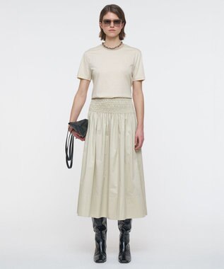 【洗える】コットンサティーン　スカート