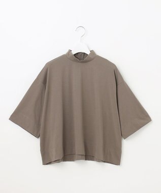 UNFILO ハイネッククロップドTシャツ モカ