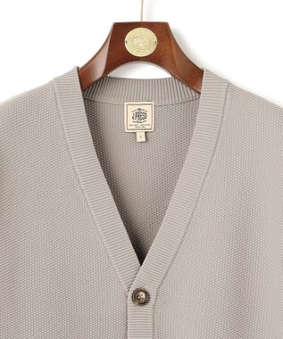 J.PRESS MEN 【WEB・一部店舗限定】カノコニット カーディガン ライトグレー系