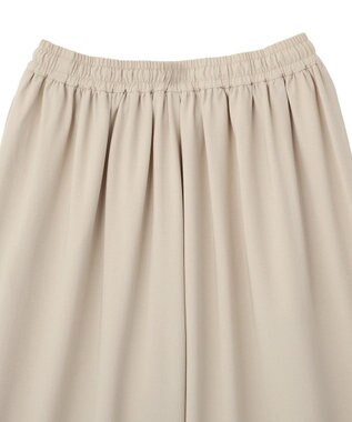 Green Parks イージーケアワイドガウチョパンツ Light Beige