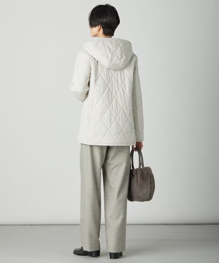 J.PRESS LADIES S 【2way】プレミアムBasic キルティング コート アイボリー系