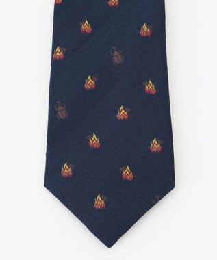 J.PRESS MEN 【J.PRESS JOKE TIE COLLECTION】飛んで火にいる夏の虫 ネイビー系8