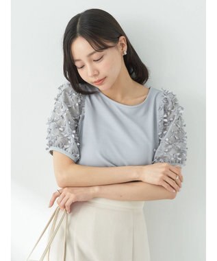 earth music&ecology リボンスリーブプルオーバー