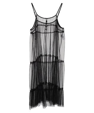 AMERICAN HOLIC チュールキャミワンピース Black