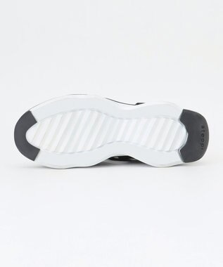 steppi 【洗える】プラットフォームサンダル ブラック×ホワイト