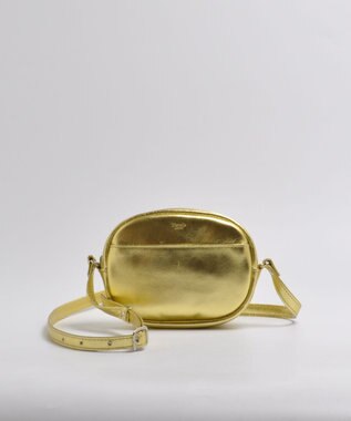 blancle メタリックレザー ラウンドショルダー GOLD