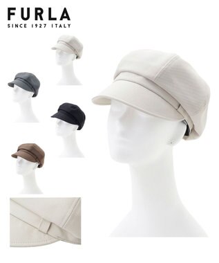 MOONBAT FURLA(フルラ)キャスケット UVカット サイズ調整 手洗い可能 日本製 グレー