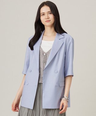 【洗える】ハーフスリーブ ジャケット