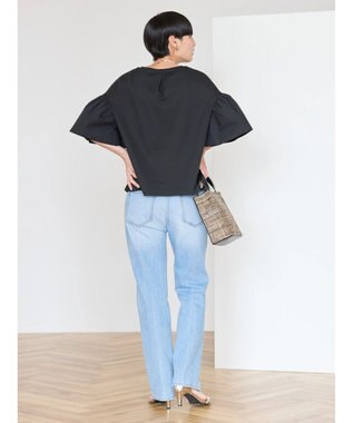 AMERICAN HOLIC 袖フレア５分袖カットプルオーバー Black