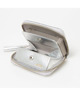 UNBILLION ペルケ perche / ハラコタイプ・ジャバラカードウォレット シルバー