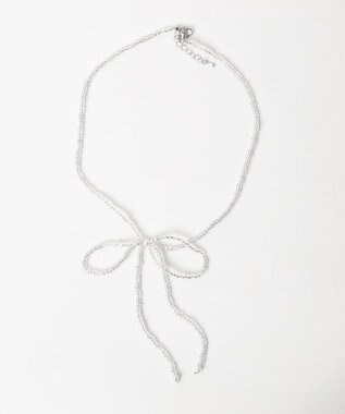 WEGO LビーズBIGリボンネックレス 柄1