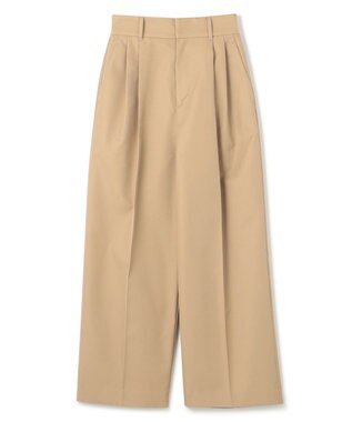 uncrave 【撥水・花粉防止・洗濯機洗い可】クリアツイル ワイドパンツ（uncrave STANDARD） ベージュ