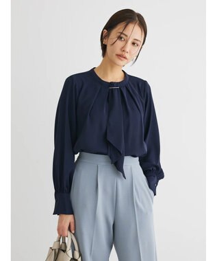 Green Parks ２ｗａｙ　ボウタイアソートブラウス Dark Navy